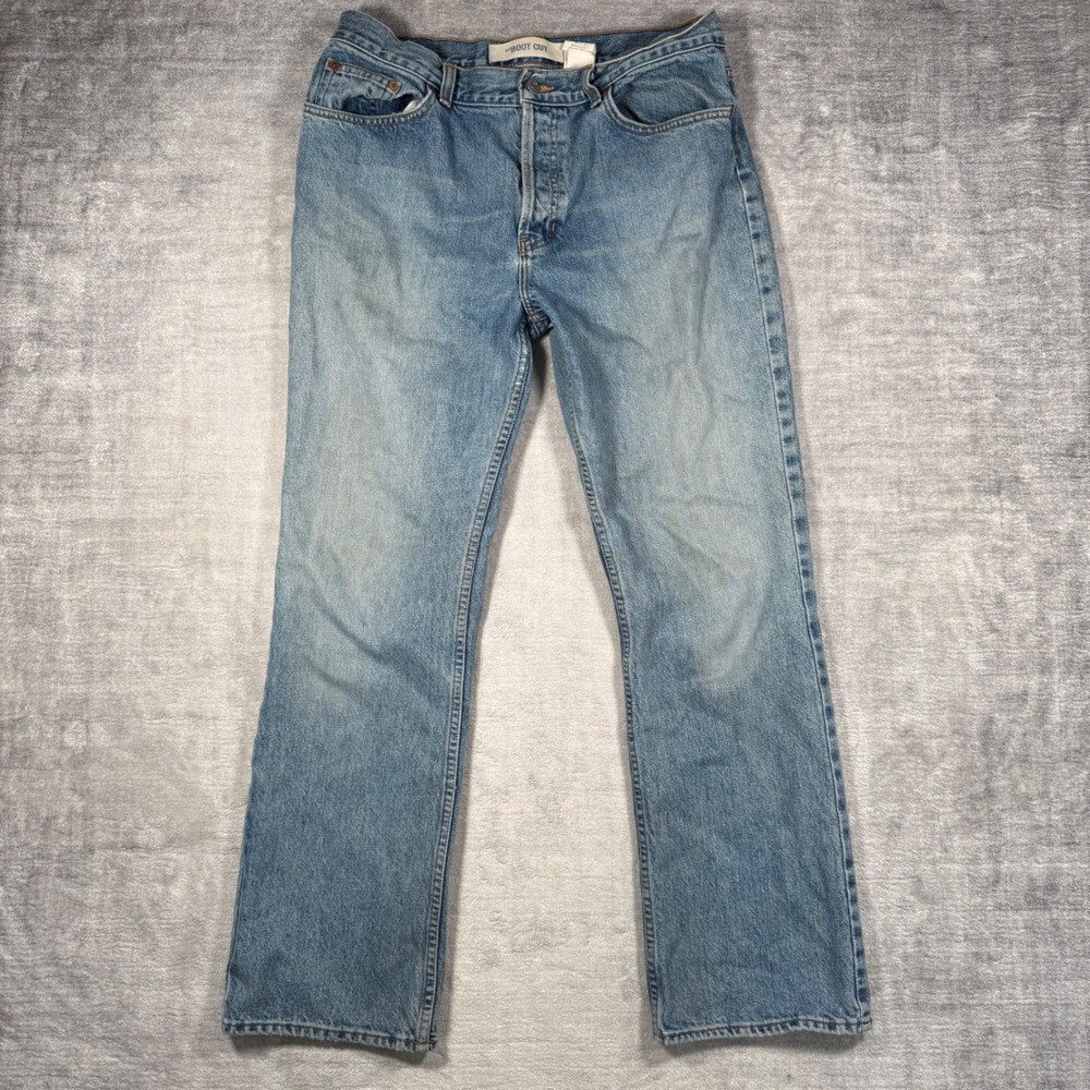 Gap Bootcut Jeans Mens 32x28 Light Wash Blue Vintage 90s Made in USA Denim